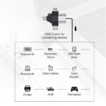 Adaptador Otg Lighting, Tipo C, Usb e V8 3 X 1 - Imagem 3