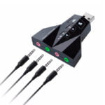 Adaptador de som usb 7.1 canal virtual