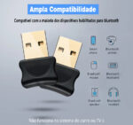 Mini adaptador bluetooth usb csr 4.0/5.0 conector pc windows - Imagem 3