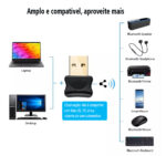 Mini adaptador bluetooth usb csr 4.0/5.0 conector pc windows - Imagem 4