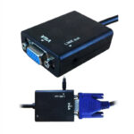 Cabo adaptador conversor hdmi para vga com saída p2 de áudio - Imagem 2