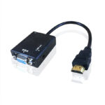 Cabo adaptador conversor hdmi para vga com saída p2 de áudio