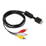 Cabo av rca áudio e vídeo - playstation ps1 ps2 e ps3