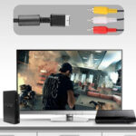 Cabo av rca áudio e vídeo - playstation ps1 ps2 e ps3 - Imagem 5