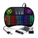 Mini teclado wireless bluetooth touchpad iluminado sem fio - Imagem 2