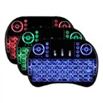 Mini teclado wireless bluetooth touchpad iluminado sem fio