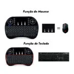 Mini teclado wireless bluetooth touchpad iluminado sem fio - Imagem 5