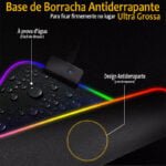 Mouse pad gamer - borda led RGB - Imagem 8