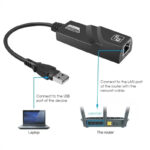 Cabo adaptador de rede ethernet usb 2.0 para rj45 10/100mbps - Imagem 3