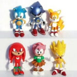 Bonecos sonic kit com 6 conjunto action figure - Imagem 2