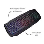 Teclado usb gamer bright iluminado led - Imagem 2