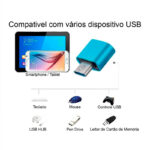 Adaptador celular tipo c para usb conversor OTG - Imagem 6