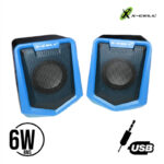 Caixa de som 6w xc-cm-05 usb/p2