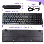 Teclado Usb 2.0 Para Computador E Notebook Knup Kp - 2044 - Imagem 4
