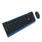 Kit Teclado E Mouse S/fio Bpc-5271/17 (pilha Aa Incluso) Bpc Preto/azul Preto