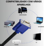 Cabo Vga Para Vga Flexível 1.5 M - LEY-215 - Imagem 4